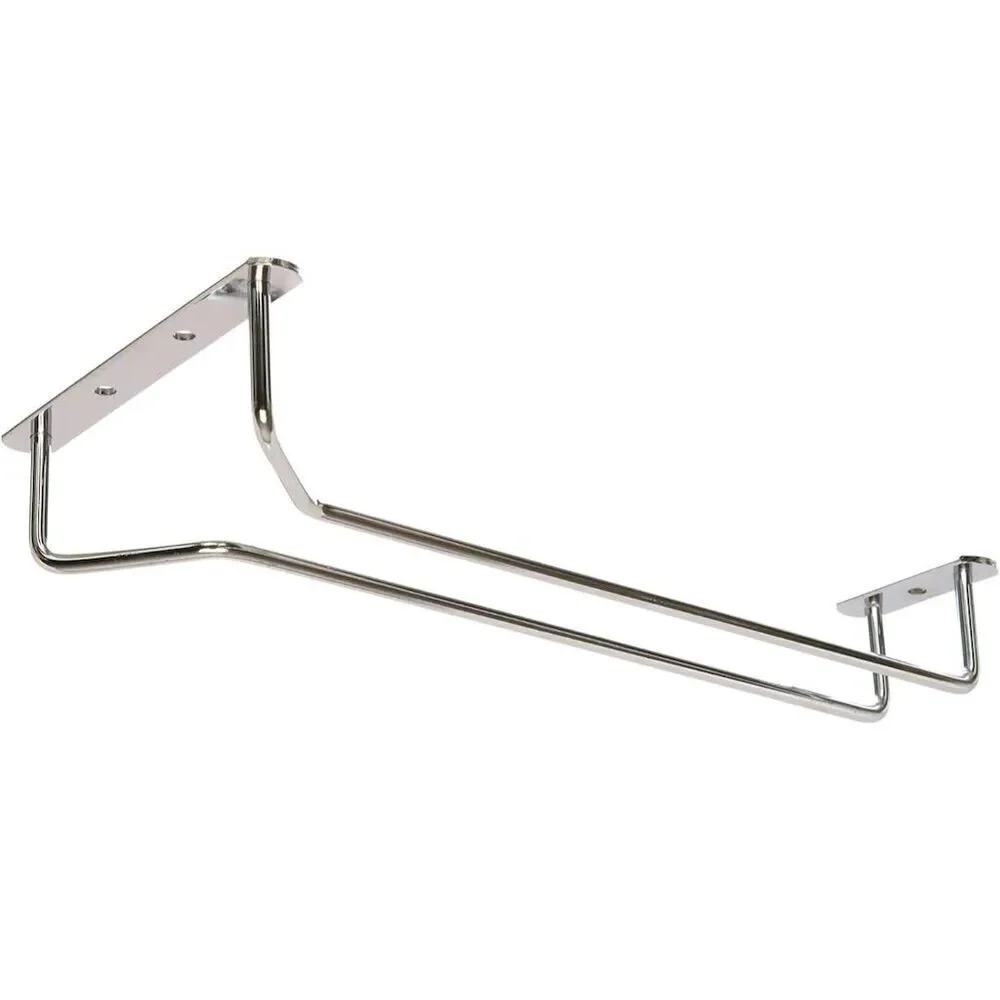 Chrome Stemware Rack Under Cabinet Silver